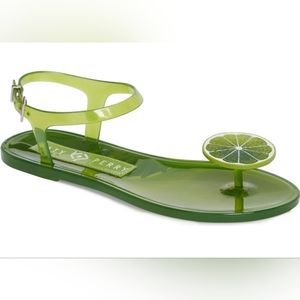 Katy Perry lime geli sandals